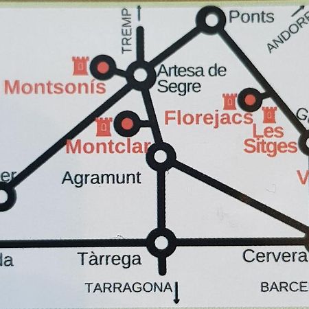 Appartamento Cal Roger Monsonis Montsonis Esterno foto